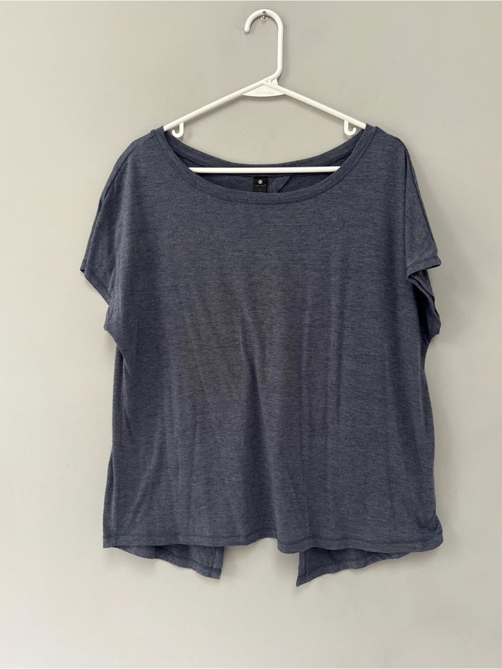 Relaxed Blue Women's Short Sleeve Top